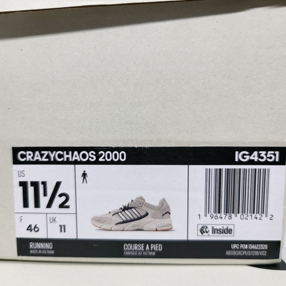 New adidas Crazychaos 2000 Off White Men\'s Shoes Size 11.5 main image 7